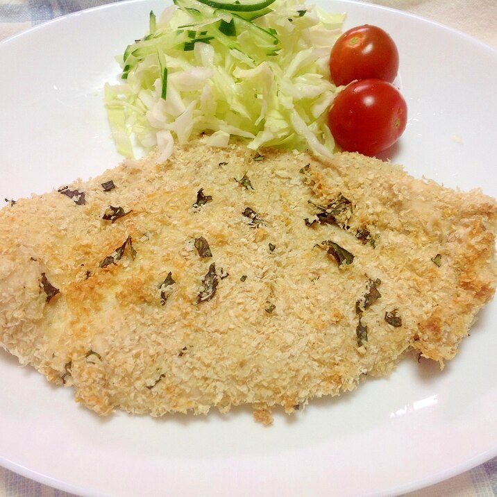 ノンフライヤーでヘルシー♪カツレツ(^○^)